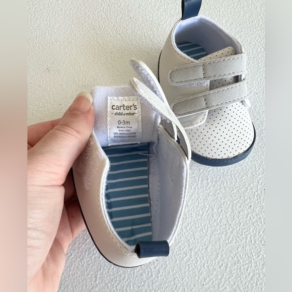 Carter's Child of Mine Baby Boy Perforated Sneakers, Size 0-3 Months - Picture 5 of 6